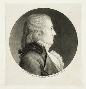 Profielportret, Blake door Charles Balthazar Julien Févret de Saint Mémin