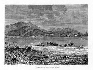 Cap Haitien, Haïti, 19e eeuw door Charles Barbant
