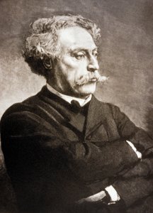 Alexandre Dumas Fils (1824-1895) Franse schrijver, naar Leon Bonnat door Charles Baude