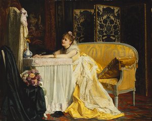 Na het bal door Charles Baugniet