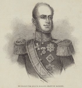 Zijne Majesteit de Koning van Nederland door Charles Baugniet
