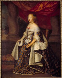 Portret van Marie Thérèse van Oostenrijk, koningin van Frankrijk door Charles Beaubrun