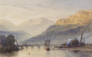 Aan de Boven-Rijn door Charles Bentley