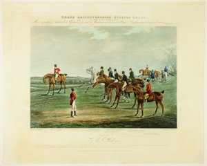 De start, van de Grand Steeplechase over Leicestershire