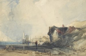 Uitzicht op de kust bij Deal, ca. 1846