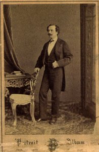 Marius Petipa, Russische balletdanser en choreograaf, ca. 1855 door Charles Bergamasco