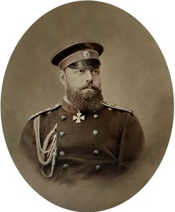 Portret van Tsaar Alexander III van Rusland, vroege jaren 1890