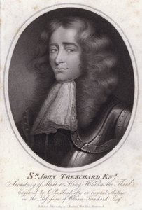 Sir John Trenchard, Engelse politicus en staatssecretaris voor het noordelijke departement onder koning Willem III door Charles Bestland