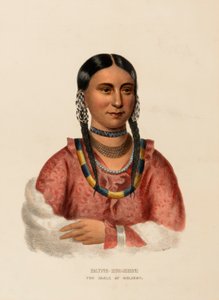 HAYNE-HUDJIHINI. THE EAGLE OF DELIGHT (De adelaar van het genot), uit History of the Indian Tribes of North America (Geschiedenis van de indianenstammen van Noord-Amerika). door Charles Bird King
