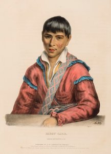 PADDY-CARR. CREEK INTERPRETER, uit Geschiedenis van de Indianenstammen van Noord-Amerika door Charles Bird King