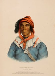 TULCEE-MATHLA. A SEMINOLE CHIEF, uit History of the Indian Tribes of North America. door Charles Bird King