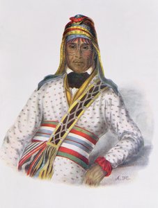 Yoholo-Micco, een Creek-hoofdman, 1825, illustratie uit 