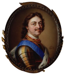 Portret van keizer Peter I de Grote, 1717 door Charles Boit