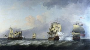 De verovering van de Franse koopvaardijschepen 