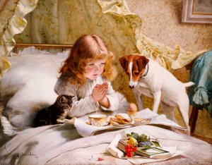 Suspense door Charles Burton Barber