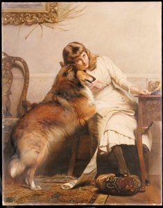 Geliefden, 1890 door Charles Burton Barber