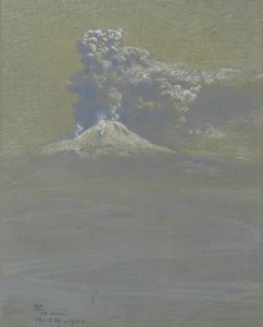 Een regen van as op Ottaviano, 14 april 1906 door Charles Caryl Coleman