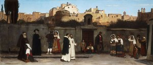 Romeinse straatscène, 1872 door Charles Caryl Coleman