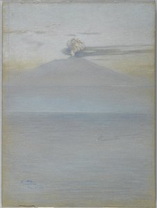 Uitzicht op Vesuvius: Effect 11.25 uur, 21 december 1913 door Charles Caryl Coleman