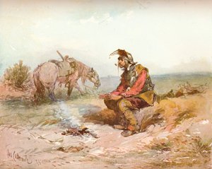 Langham Schets: Het Bivak, ca. 1885