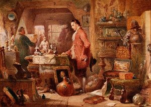 De Antiekwinkel door Charles Cattermole