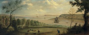 Een reiziger rustend in de tuinen van Broke Hall, Suffolk door Charles Catton