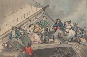 De Margate Hoy, 12 januari 1795 door Charles Catton the Younger