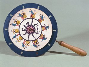 De Phenakisticoop met een dansend paar door Charles Chevalier