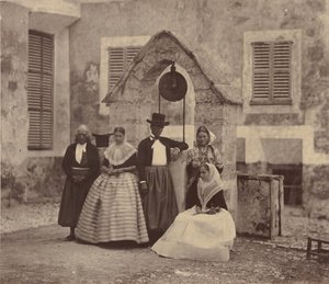 Balearen, Dorpsbewoners van Palma en hun omgeving, 1860 door Charles Clifford