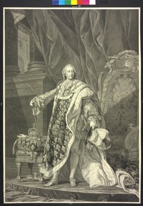Koning van Frankrijk Lodewijk XV door Charles Clément Bervic