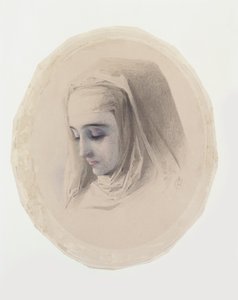 Hoofdstudie voor Convent Gedachten, 1851 door Charles Collins