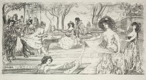 De gitarist door Charles Edward Conder