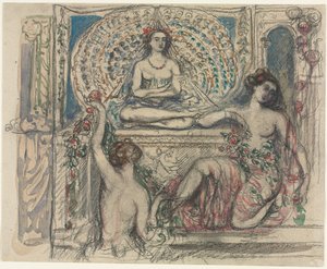 De troon van de pauw door Charles Edward Conder