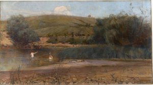 De Yarra, Heidelberg door Charles Edward Conder