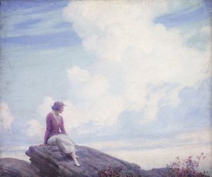 De Roze Wolk door Charles Courtney Curran