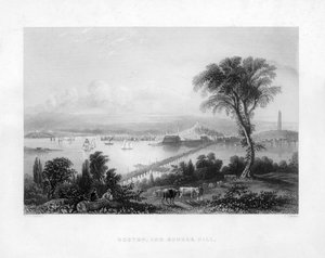 Boston en Bunker Hill, ca. 1820