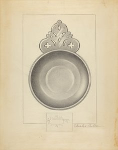 Pewter Porringer door Charles Cullen