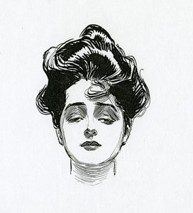 Een Gibson-meisje, c.1902