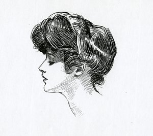 Een Gibson-meisje, c.1902 door Charles Dana Gibson