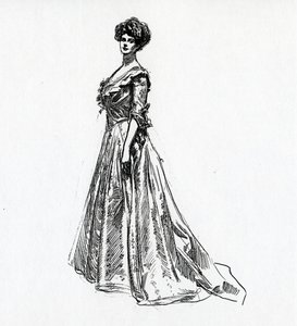 Een Gibson-meisje, ca. 1902 door Charles Dana Gibson