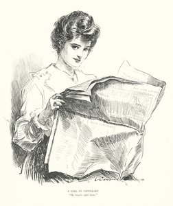 Een meisje in Tipperary, "Mijn hart is daar" door Charles Dana Gibson