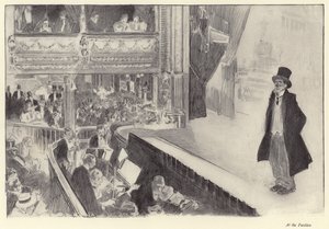 Bij het paviljoen door Charles Dana Gibson