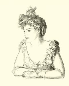 Illustratie voor De Sociale Ladder door Charles Dana Gibson