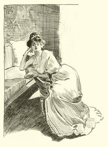 Illustratie voor De Sociale Ladder door Charles Dana Gibson