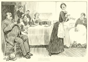 Illustratie voor De Sociale Ladder door Charles Dana Gibson
