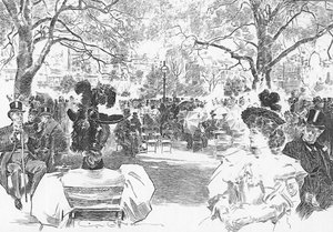 Zondagmiddag bij Stanhope Gate, ca. 1897 door Charles Dana Gibson