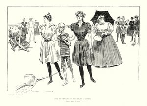 De Overwerkte Amerikaanse Vader door Charles Dana Gibson