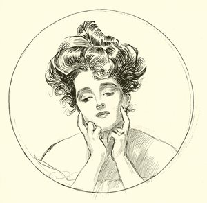 De mooie weduwe door Charles Dana Gibson