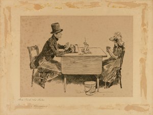 Tom Pinch en zijn zus, uit "Martin Chuzzlewit".