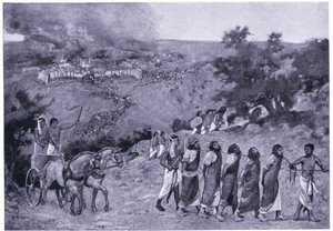 Egyptisch kamp op de Olijfberg, ca. 1920 door Charles Daniel Ward
